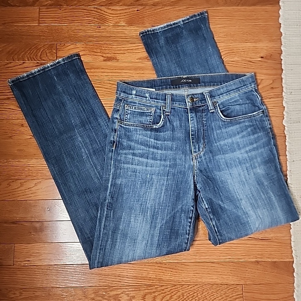 Joes Jeans Rebel Straight Leg Denim Blue Medium Wash Mens Size 31 Distressed